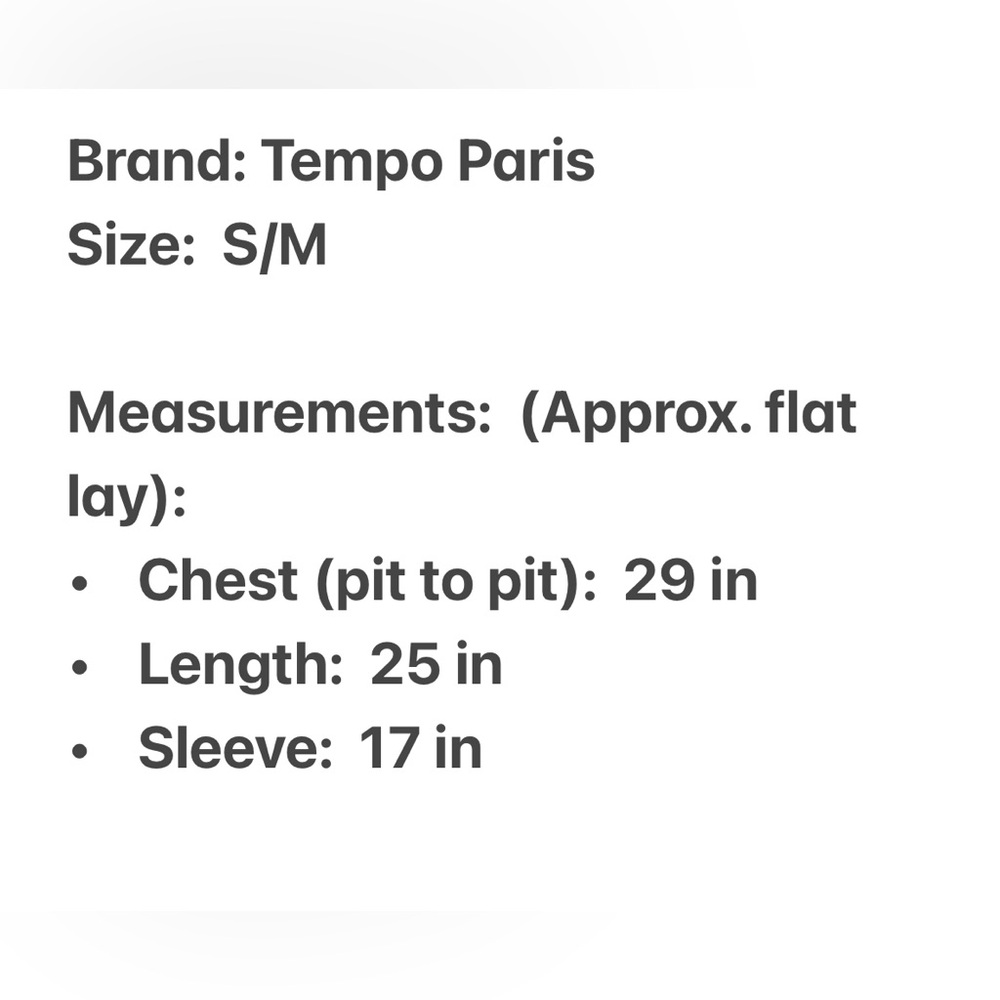 Tempo Paris Made In Italy Sheer Boho Top - Picture 6 of 7